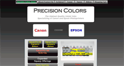 Desktop Screenshot of precisioncolors.com